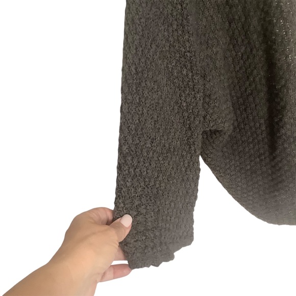 Brandy Melville Open Front Wool Blend Cardigan Sweater One Size Asymmetrical - Picture 3 of 9